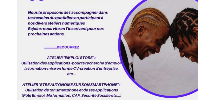 NOS ATELIERS NUMERIQUES GRATUITS